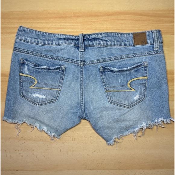American Eagle Distressed Denim Jean Shorts - Picture 2 of 5